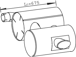 Nachfolgender Schalldämpfer DINEX 28449
