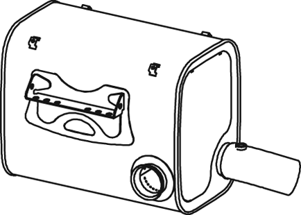 Zentral-/Außenschalldämpfer DINEX 28460