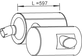 Nachfolgender Schalldämpfer DINEX 28462