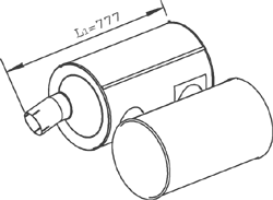 DINEX 28468 Medienschalldämpfer