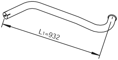 DINEX 28749 Auspuffrohr