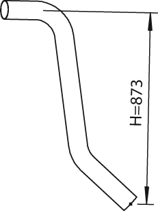 DINEX 28772 Auspuffrohr