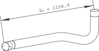 DINEX 28793 Auspuffrohr