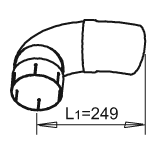 DINEX 28797 Auspuffrohr