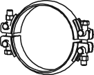 Befestigungsteil, DINEX Auspuffanlage 28831