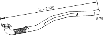 DINEX 29015 Auspuffrohr