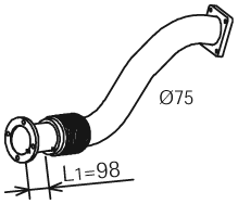 DINEX 29151 Auspuffrohr