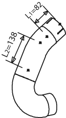 DINEX 29169 Auspuffrohr