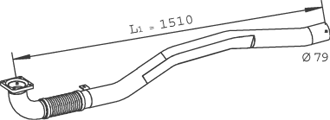 DINEX 29240 Auspuffrohr