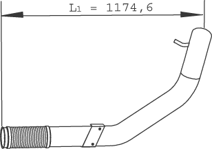 DINEX 29264 Auspuffrohr