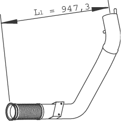 DINEX 29265 Auspuffrohr