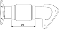 DINEX 29299 Auspuffrohr