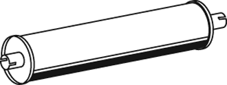 Zentral-/Außenschalldämpfer DINEX 29301