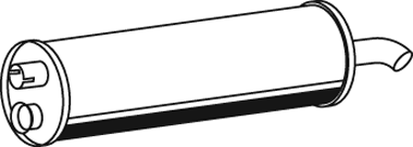 Zentral-/Außenschalldämpfer DINEX 29304