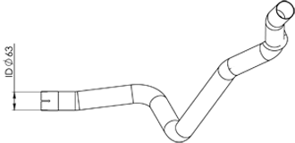 DINEX 29641 Auspuffrohr