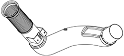 DINEX 2KA001 Auspuffrohr