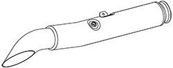 DINEX 2KA017 Auspuffrohr
