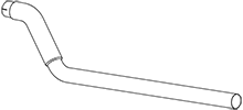 DINEX 2KG011 Auspuffrohr