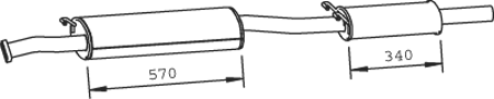 DINEX 36319 Medienschalldämpfer