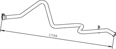 DINEX 36608 Auspuffrohr