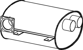 Zentral-/Außenschalldämpfer DINEX 37300