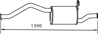 Rückschalldämpfer DINEX 38332