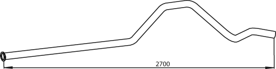 DINEX 39704 Auspuffrohr