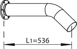 DINEX Auspuffrohr 44284