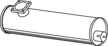 Zentral-/Außenschalldämpfer DINEX 44361