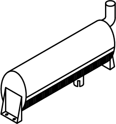 Zentral-/Außenschalldämpfer DINEX 44366