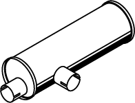 Zentral-/Außenschalldämpfer DINEX 44383