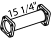 DINEX 44616 Auspuffrohr
