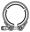 Befestigungsteil, Abgasanlage DINEX 44810