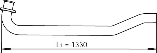 DINEX 47104 Auspuffrohr