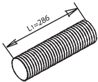 DINEX 47130 Auspuffrohr