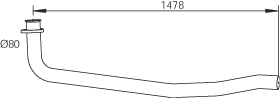 DINEX 47162 Auspuffrohr