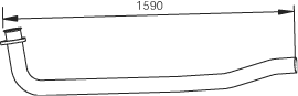 DINEX Auspuffrohr 47165