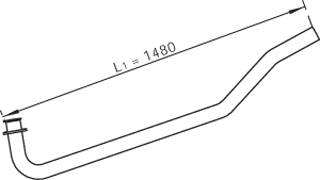 DINEX 47171 Auspuffrohr