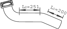 DINEX Auspuffrohr 47184