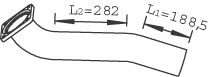 DINEX 47185 Auspuffrohr