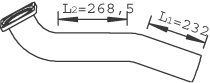 DINEX Auspuffrohr 47186