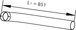 DINEX 47190 Auspuffrohr