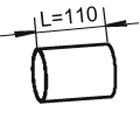 DINEX 47209 Auspuffrohr