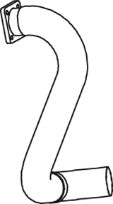DINEX 47214 Auspuffrohr