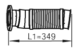 DINEX 47223 Auspuffrohr