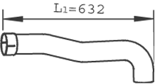 DINEX 47256 Auspuffrohr
