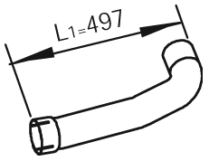 DINEX 47276 Auspuffrohr