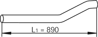 DINEX 47284 Auspuffrohr