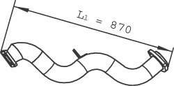 DINEX 47291 Auspuffrohr