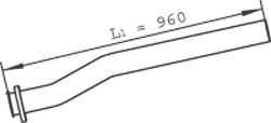 DINEX 47299 Auspuffrohr